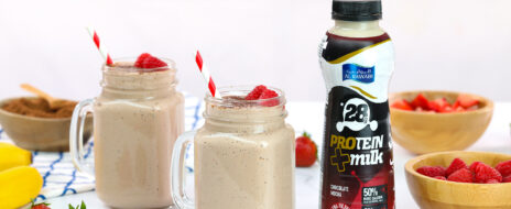 Choco Mocha Protein Milk Berry Smoothie