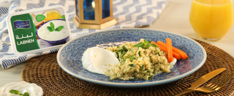 Labneh salad with quinoa